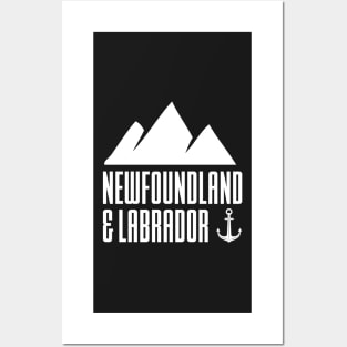 Mountains and Anchor || Newfoundland and Labrador || Gifts || Souvenirs Posters and Art